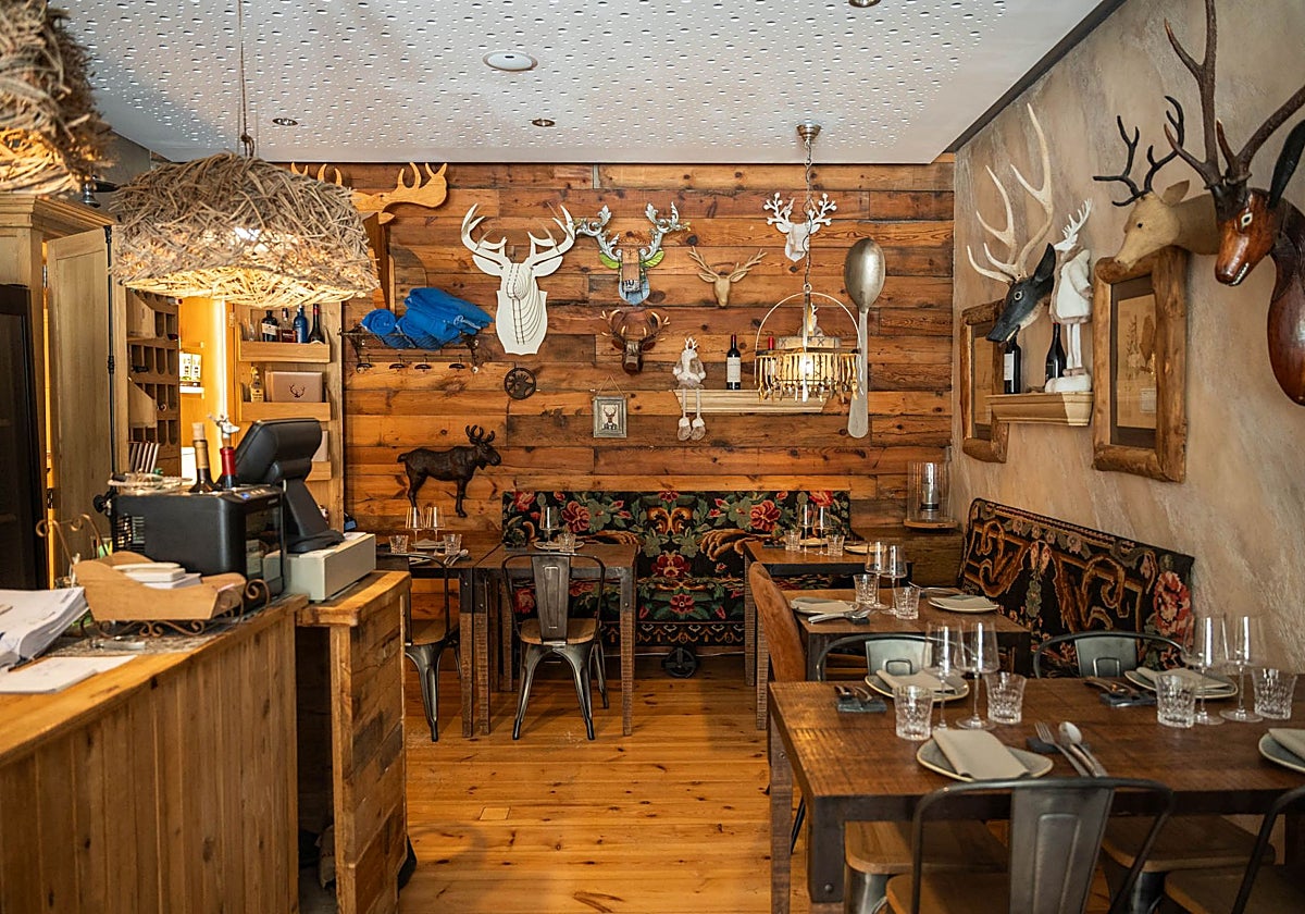 Sala del restaurante Eth Bistró, de Albert Jubany, en Viella