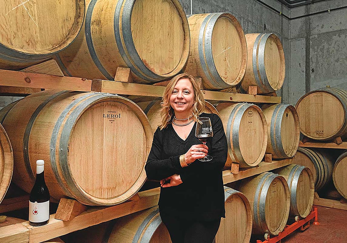 Nicola Thornton en la bodega de Alma de Gildo.