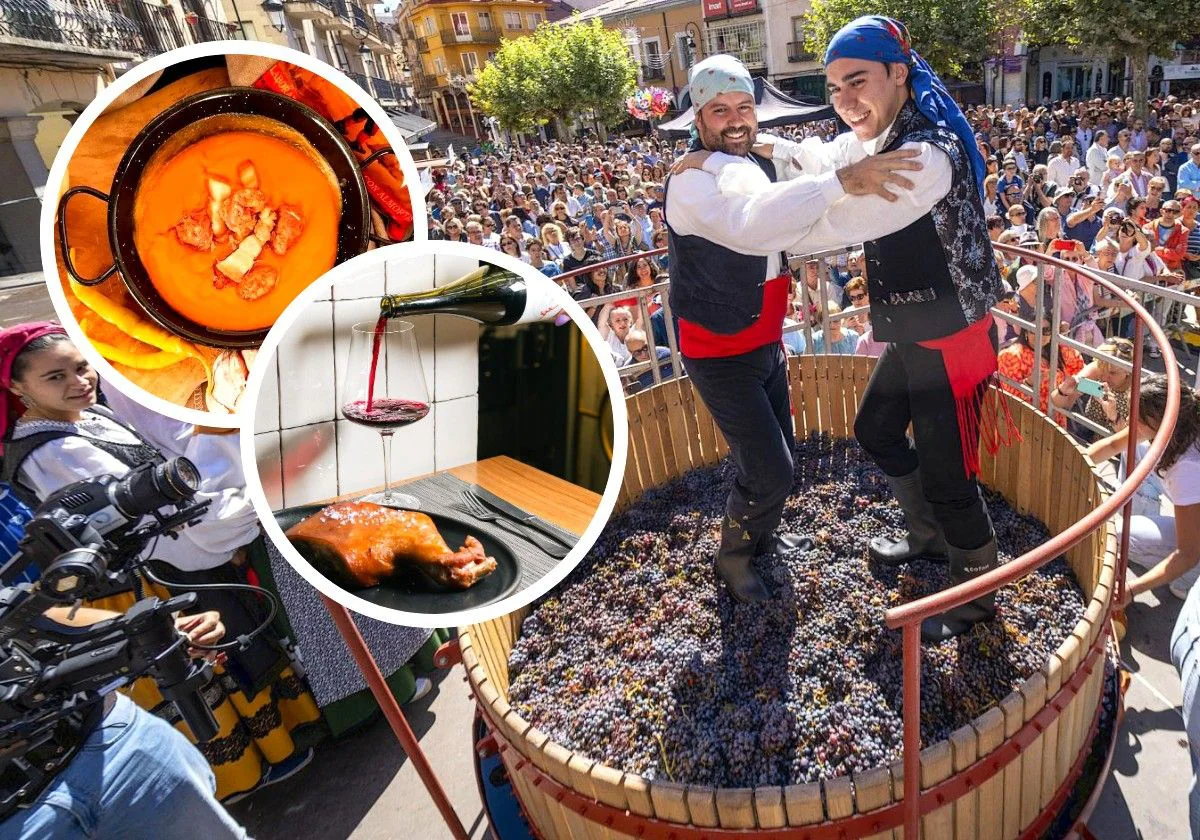 Celebración de la fiesta de la vendimia en Aranda de Duero (Burgos)