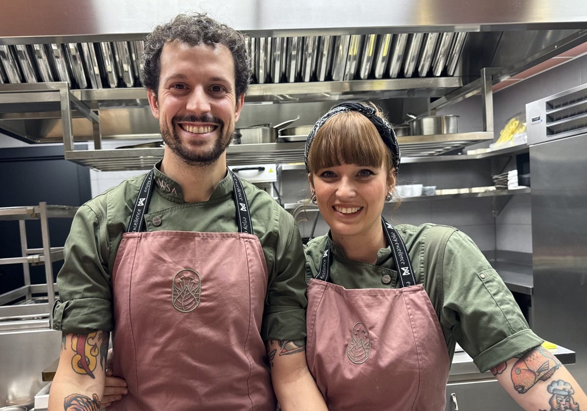 Rodrigo Fernández y Beatriz Fernández, del restaurante Arsa de Logroño