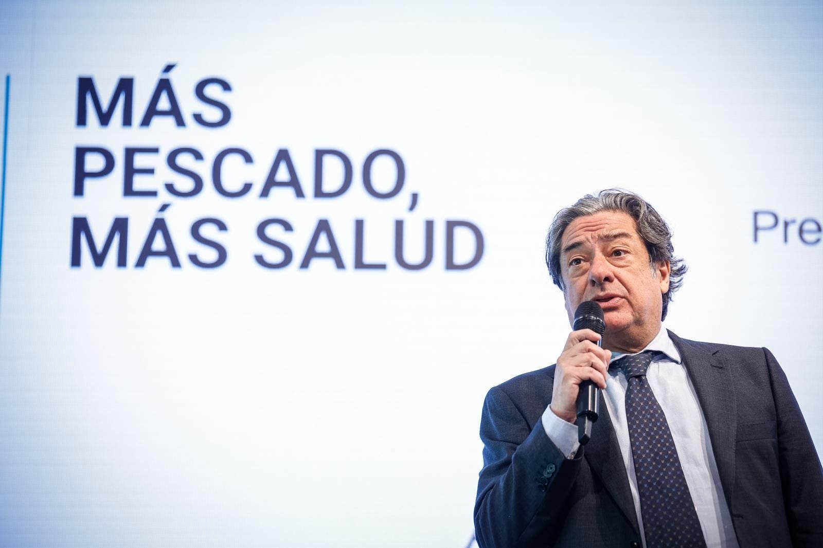 Eloy García, presidente de Conxemar, en el encuentro 'Más pescado, más salud' celebrado en ABC