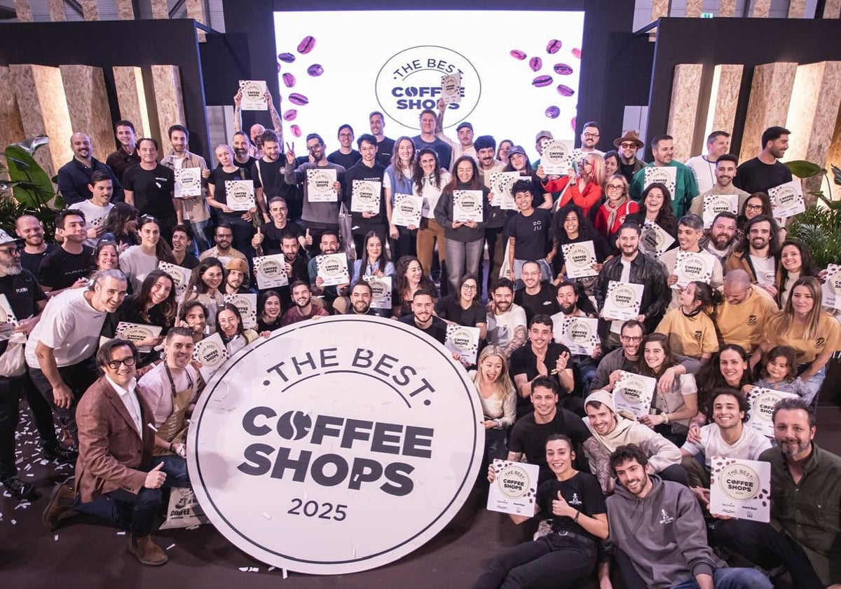 Momento de la entrega de premios de los incluidos en el listado 'The Best Coffee Shops 2025'