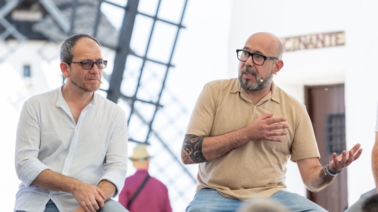 Los chefs castellano-manchegos Enrique Pérez (El Doncel, Sigüenza) y Rubén Sánchez Camacho (Epílogo, Tomelloso)