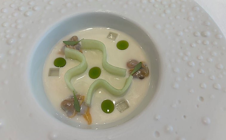 Imagen principal - Algunos de los pases de Mantúa, una estrella Michelin en Jerez de la Frontera