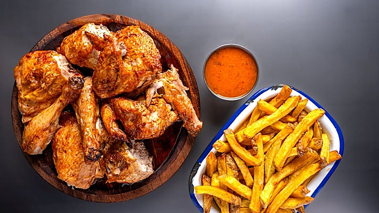 Pollo maridado y al carbón de Piri Piri