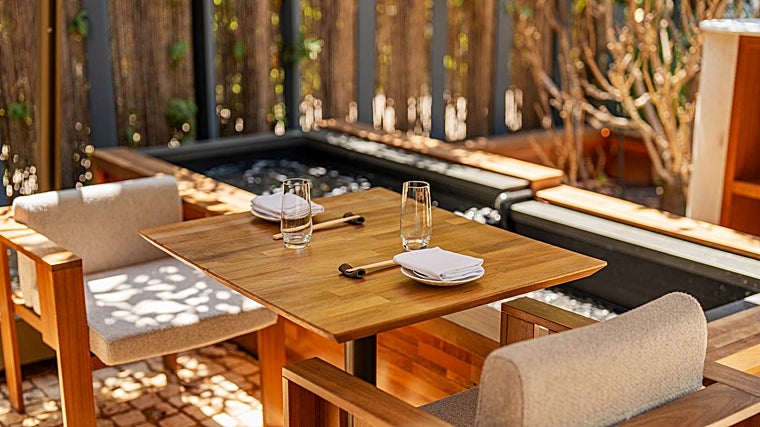 Terraza del restaurante Makoto de Madrid