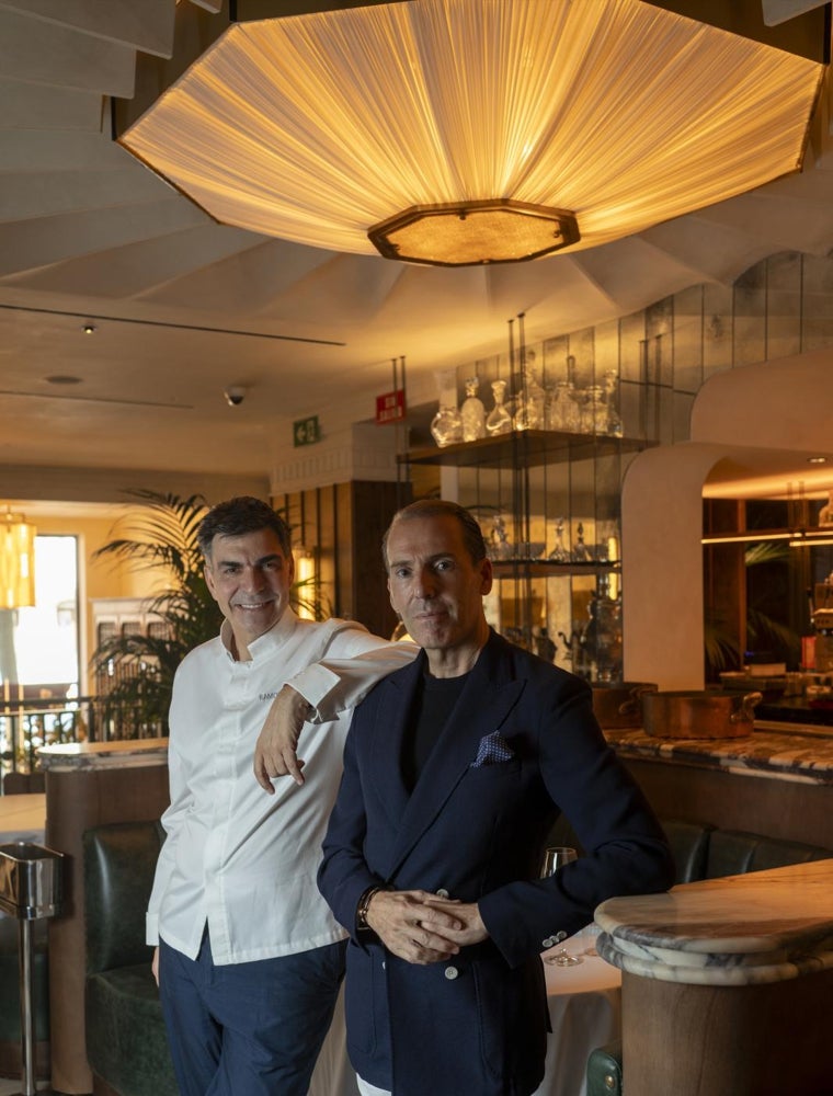 Ramón Freixa y David del Castillo, su marido, socio y director de negocio de los proyectos del chef