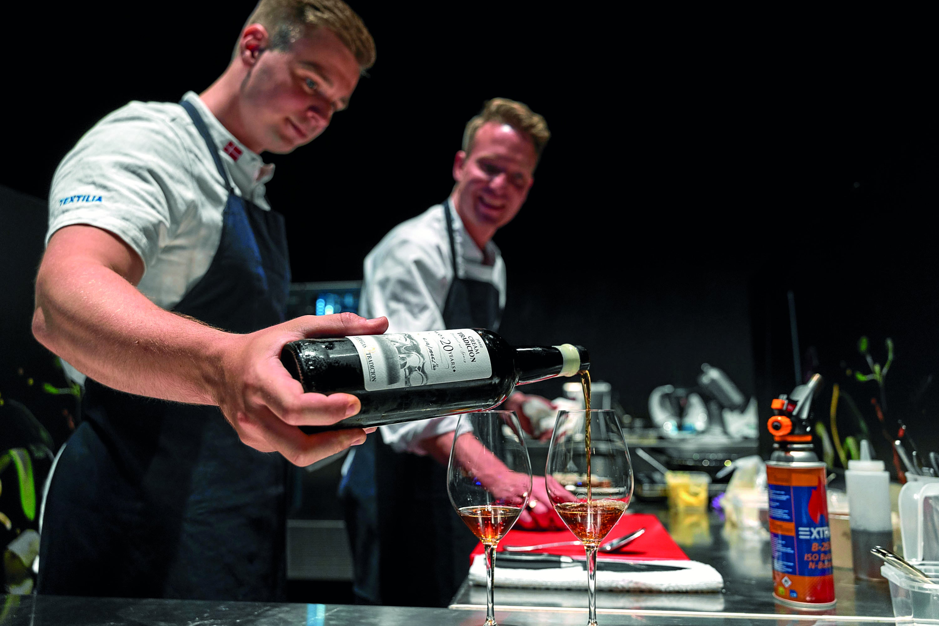 El chef Emil Rask Bahr y el sumiller Andreas Kobs Laursen, ganadores de la XI Copa Jerez