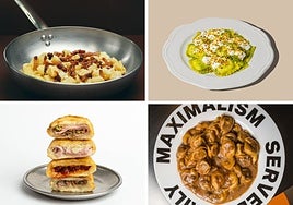 Relleno , pasta, salsa y disfrute a la italiana