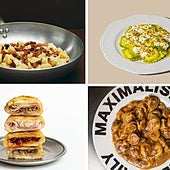 Relleno, pasta, salsa y disfrute a la italiana