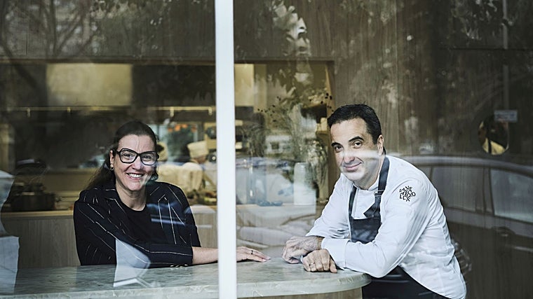 Los dueños de Velasco Abellá, restaurante de Madrid