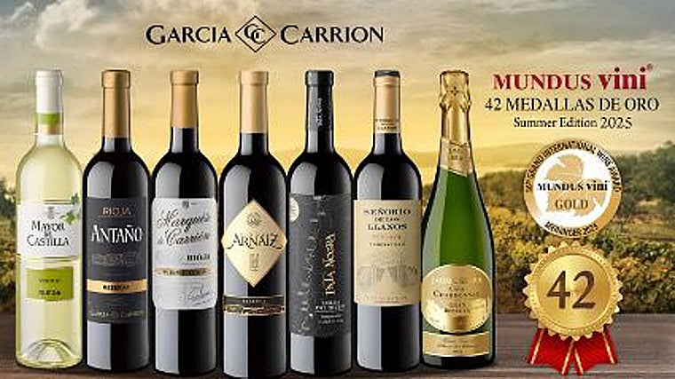 García-Carrión, única bodega española que consigue Dos Medallas Gran Oro en Mundus Vini 2025