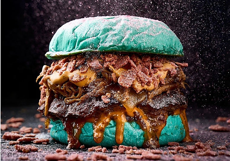 Una hamburguesa azul gana como la mejor de España