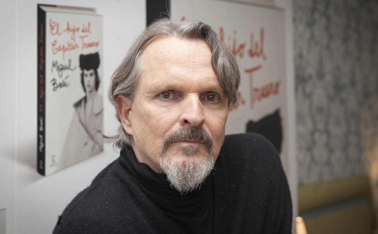 Miguel Bosé durante la presentación del libro 'El hijo del capitán trueno'