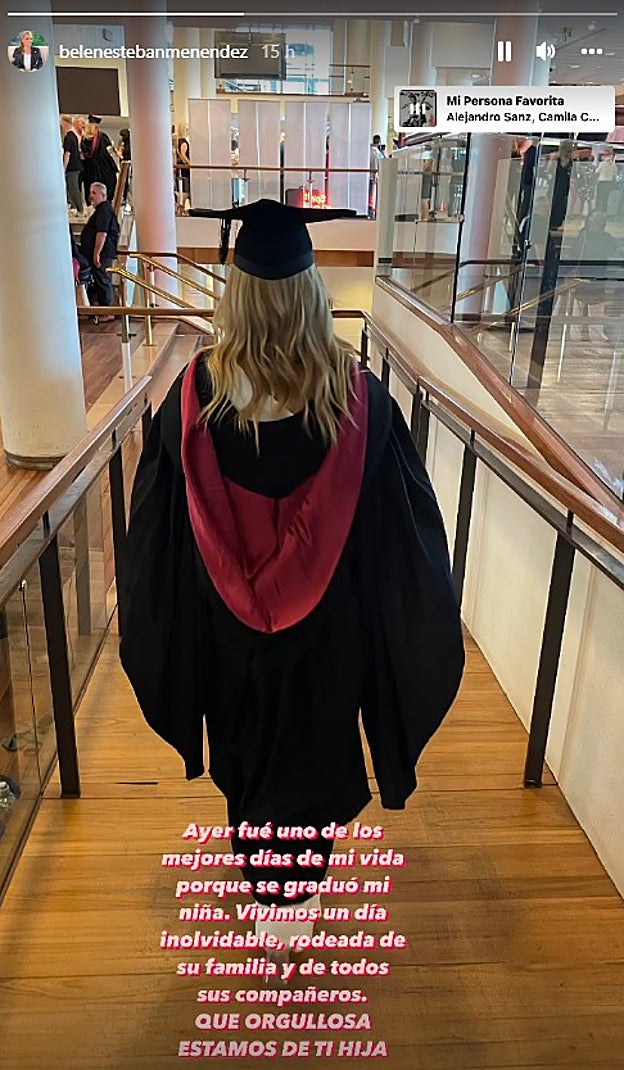 La fotografía con la que Belén Esteban felicita a su hija por su graduación
