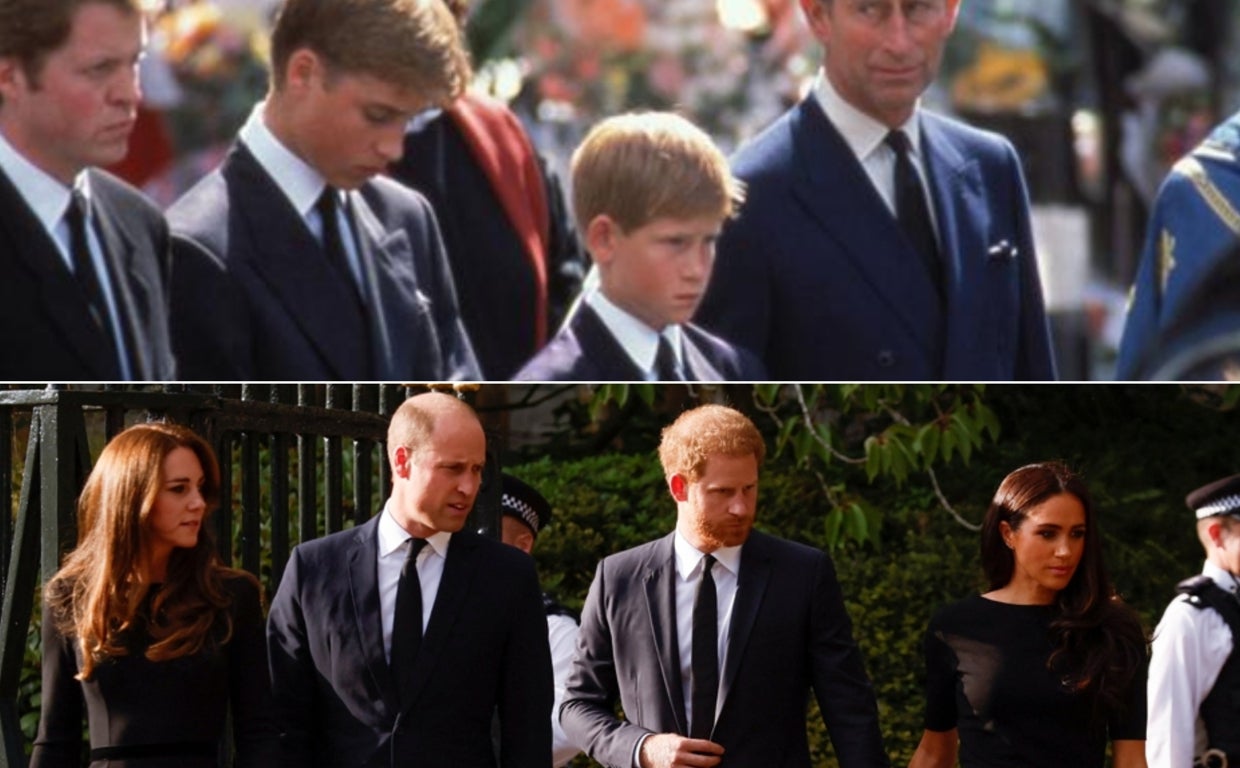 El príncipe Guillermo afirma que el cortejo del miércoles le recordó al funeral de su madre