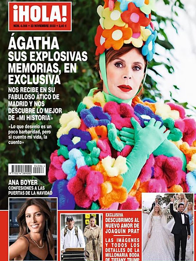 Esta semana en las revistas se puede leer un adelanto de las memorias de Ágatha Ruiz de la Prada además de la nueva vida de soltera de Eva González