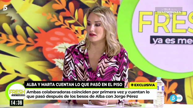 Alba Carrillo en el programa 'Fresh'