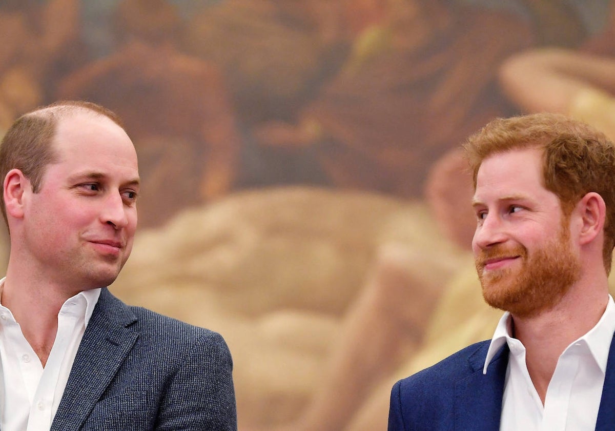 El Príncipe Guillermo y su hermano Harry