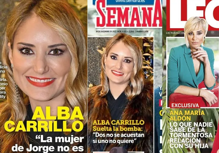Esta semana, las revistas relatan al detalle la noche de pasión de Alba Carrillo y Jorge Pérez