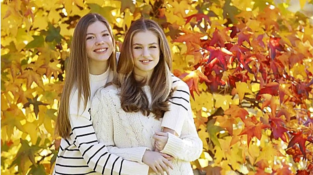 Infanta Sofía y la princesa Leonor