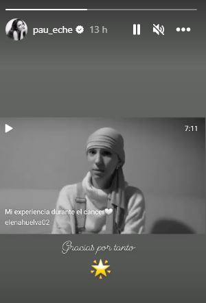 Paula Echevarría: Mi niña.. ojalá no tener que escribir esto nunca.. ojalá no tener que despedirme de ti.. 💔 Que injusto todo, tu querías vivir, querías disfrutar, seguir yendo a los conciertos de tu Aitana y de tu Manuel, seguir viniendo a Madrid de viaje.. (nos quedó un café pendiente y tantas cosas 😔).. Has sido, eres y seguirás siendo una inspiración para mí y para tanta gente que ni te imaginas.. Te recordaré en cada atardecer, cada vez que el viento me de en la cara.. pq como tu decías, eran esas cosas, las más simples las que daban la verdadera felicidad.. (que pena que a veces no nos demos cuenta) Me quedo con lo más bonito de esto, haberte descubierto, haberte conocido.. porque sinceramente, lo único bonito eres tu.. tu y mi @emihupa que, tranquila Elena, no se queda sola, seguro que somos muchos los que también la cuidaremos a ella.. porque el vacío que dejas es muy grande.. Hoy todo el mundo está volcado contigo y con tu familia pero ojalá todos hagamos lo que tu más nos pediste, luchar por la investigación, esa tan importante para que esto no siga pasando... Vuela alto y baila mucho desde tu estrella 🌟 ♥️