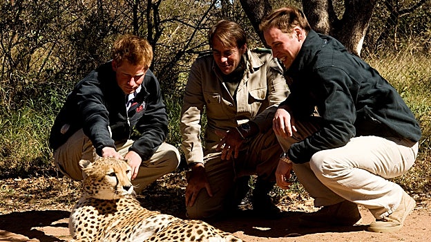 El Príncipe Harry y William en Botsuana