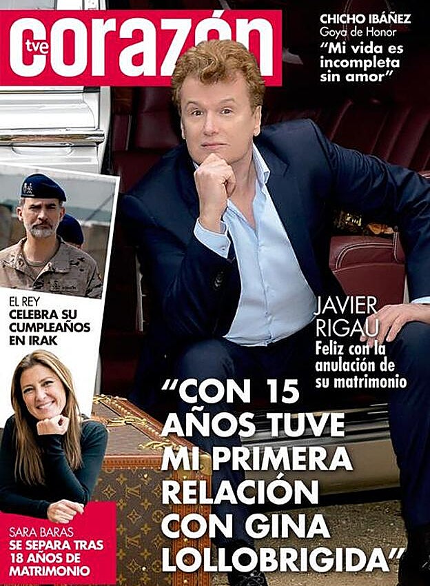 Portada de la revista 'Corazón TVE' con la entrevista a Javier Rigau