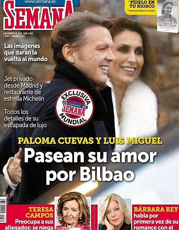 Las revistas de esta semana anuncian el compromiso de Tamara Falcó y el romance de Paloma Cuevas y Luis Miguel