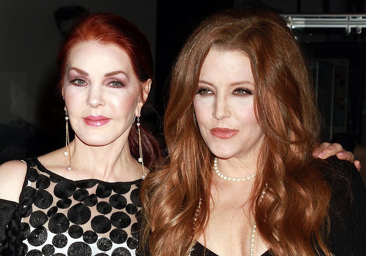 Priscilla Presley y su hija Lisa Marie Presley