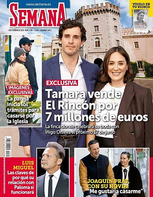 Esta semana las revistas se centran en tres bodas: la de Marc Anthony, Carlos Herrera y Tamara Falcó