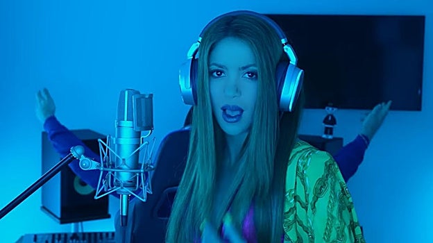 Shakira durante el videoclip 'Una loba como yo'