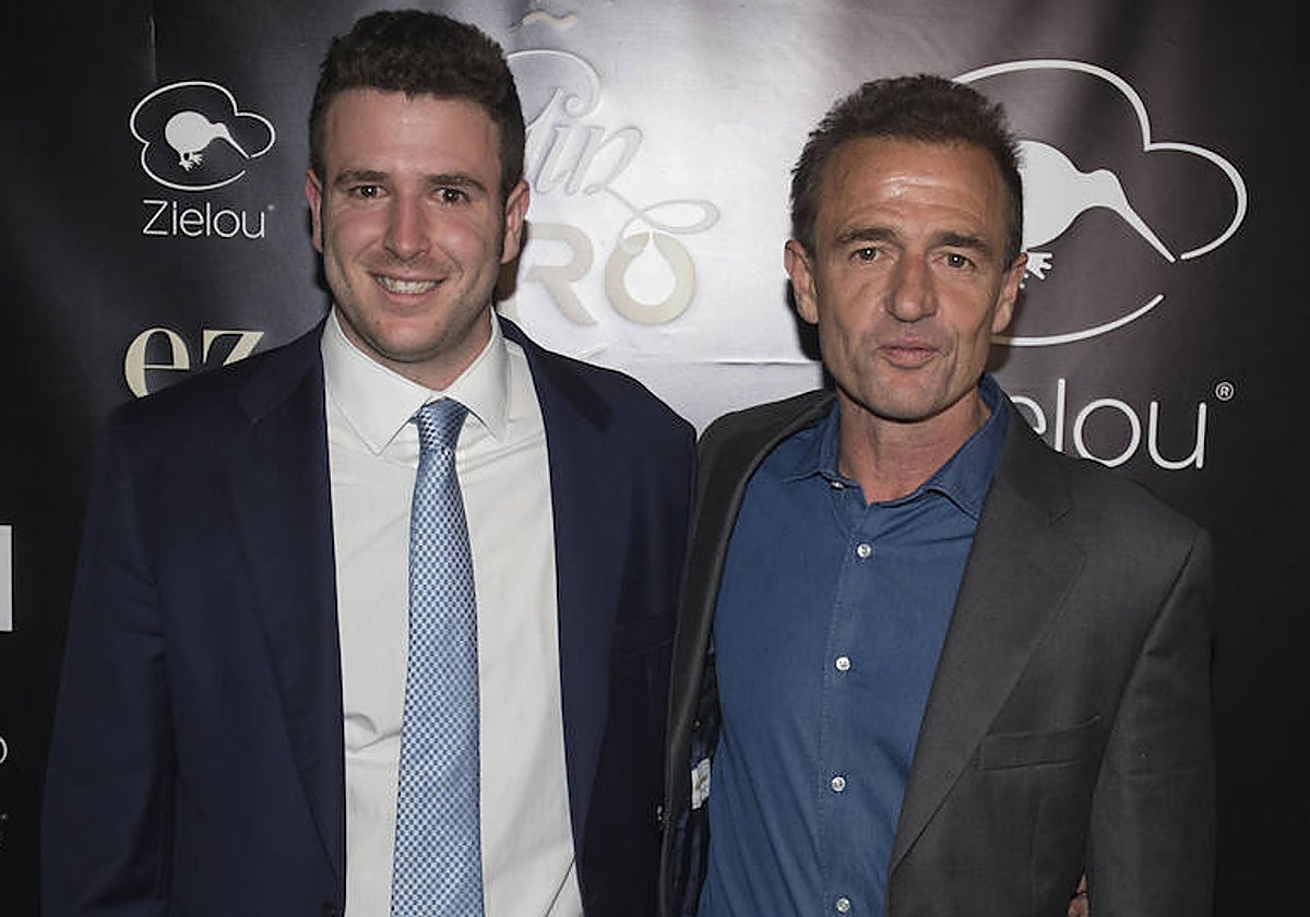 Alessandro Lequio y su hijo