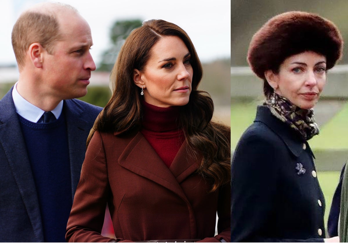 El príncipe Guillermo, Kate Middleton y Rose Hanbury