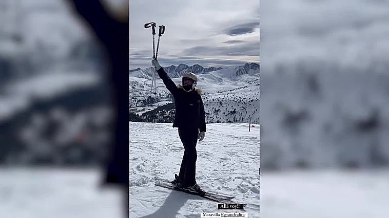 Amelia Bono disfruta de unos días de esquí en Andorra