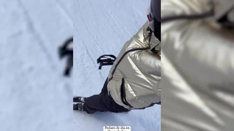 Amelia Bono y sus increíbles días en la nieve