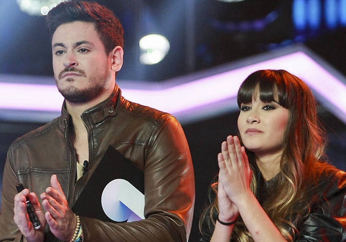 Cepeda y Aitana durante su participación en 'Operación Triunfo'