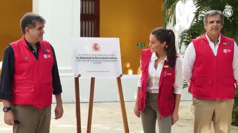 La Reina Letizia conocerá durante tres días el trabajo de Cooperación Española en Colombia