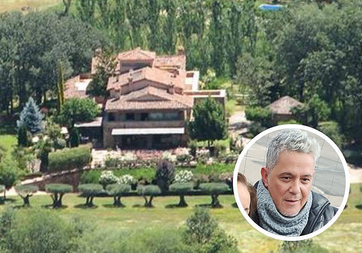 Vista aérea de la finca 'El sueño de los Parrales' en Jarandilla de la Vera (Cáceres)