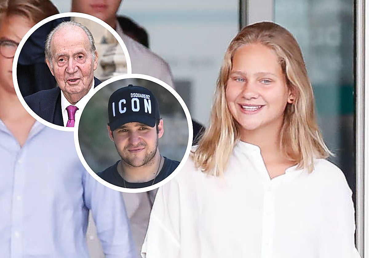 El Rey Juan Carlos, Froilán e Irene Urdangarín