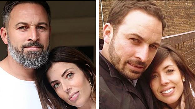 Santiago Abascal y Lidia Bedman en 2021 y en 2011, respectivamente