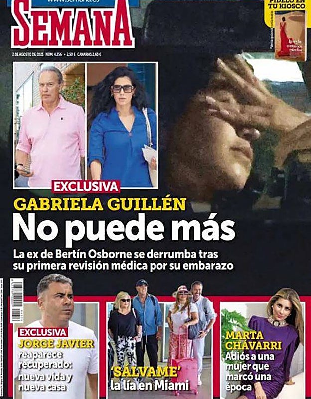 La desolación de Gabriela Guillén y la repentina muerte de Marta Chávarri: las revistas de la semana