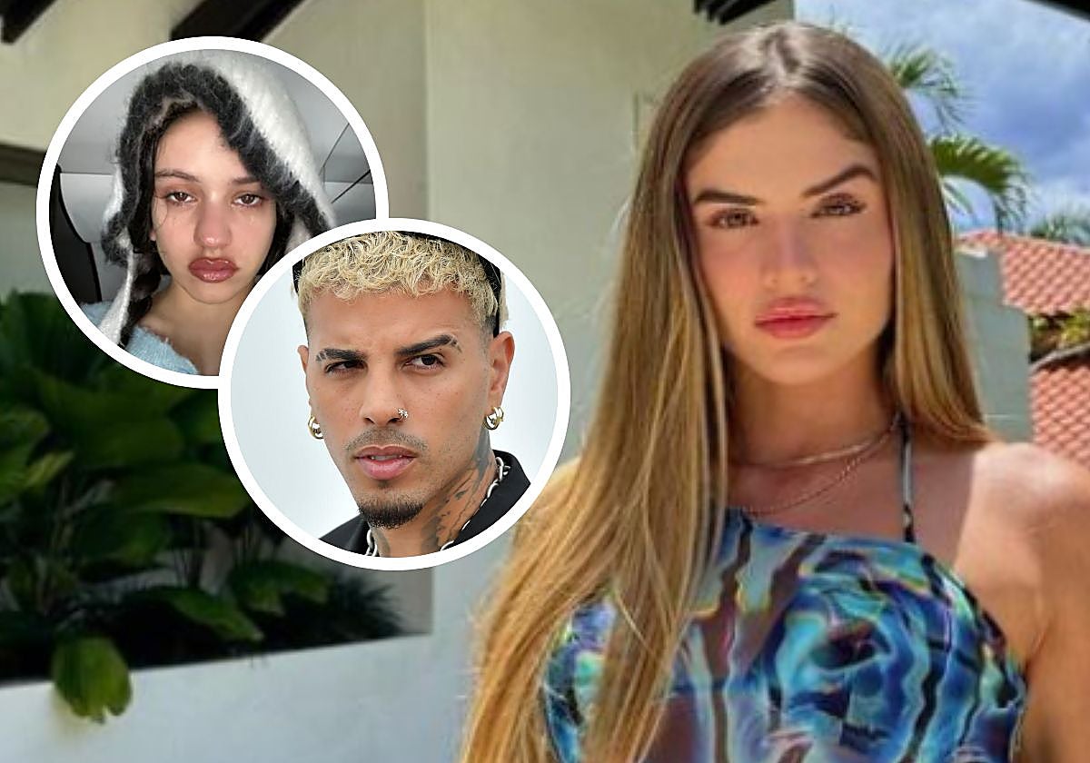 Rosalía, Rauw Alejandro y Valeria Duque