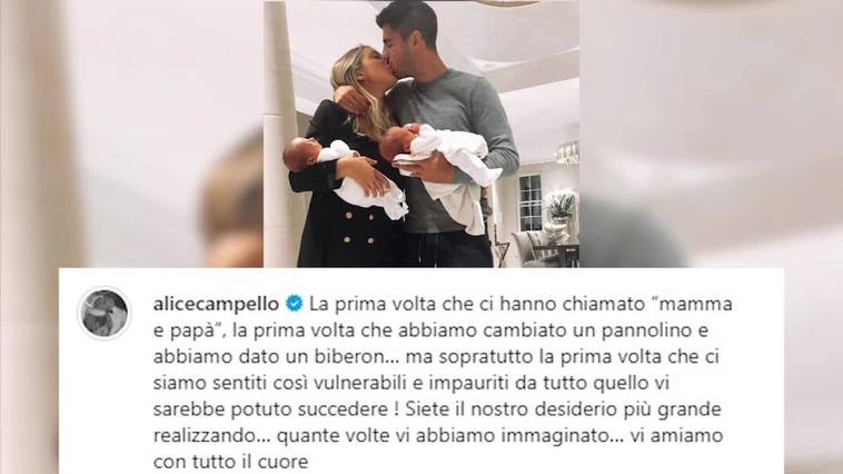 Alice Campello y Álvaro Morata celebran el cumpleaños de sus hijos Ale y Leo