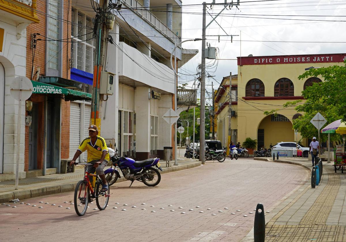 Imagen de una de las calles de Lorica.