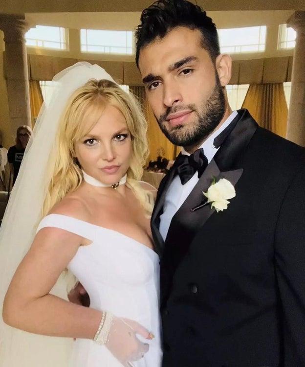 Britney Spears y Sam Asghari en su boda