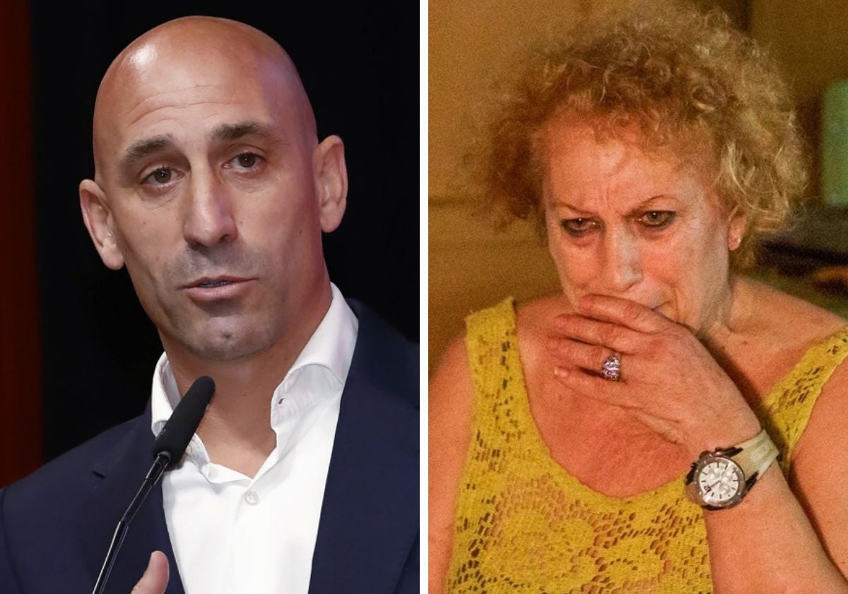 Luis Rubiales y su madre