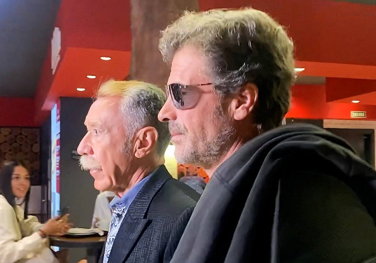 Rodolfo Sánchez llegando al aeropuerto de Madrid