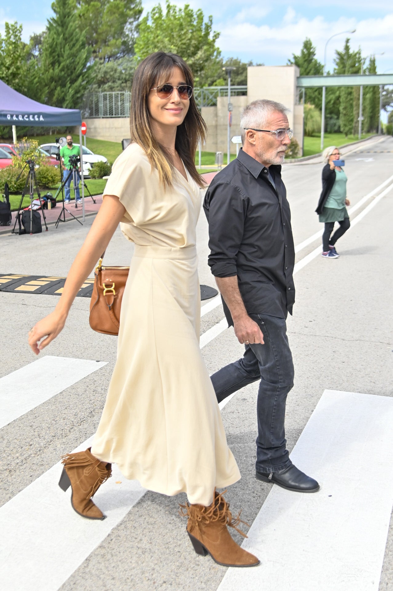 Los periodistas, Isabel Jiménez y David Cantero, no han querido faltar a la despedida