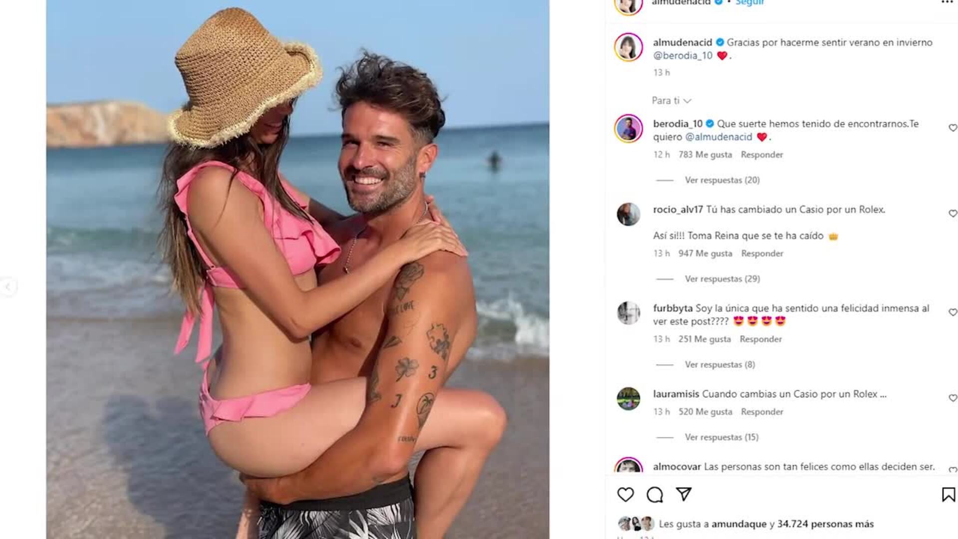 Almudena Cid confirma su relación con Gerardo Berodia